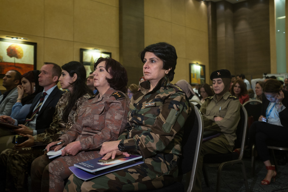 The International Protocol on Sexual Violence in Conflict was launched in Kurdish. April 19, 2016. (Photo: Kurdistan24 / Alexandre Afonso)